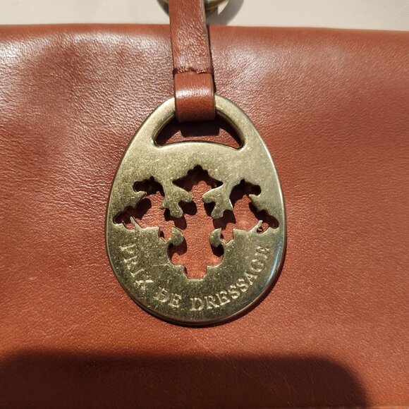 PRIX DE DRESSAGE Tri-Color Leather Tote Handbag Purse Never Used - Picture 4 of 9